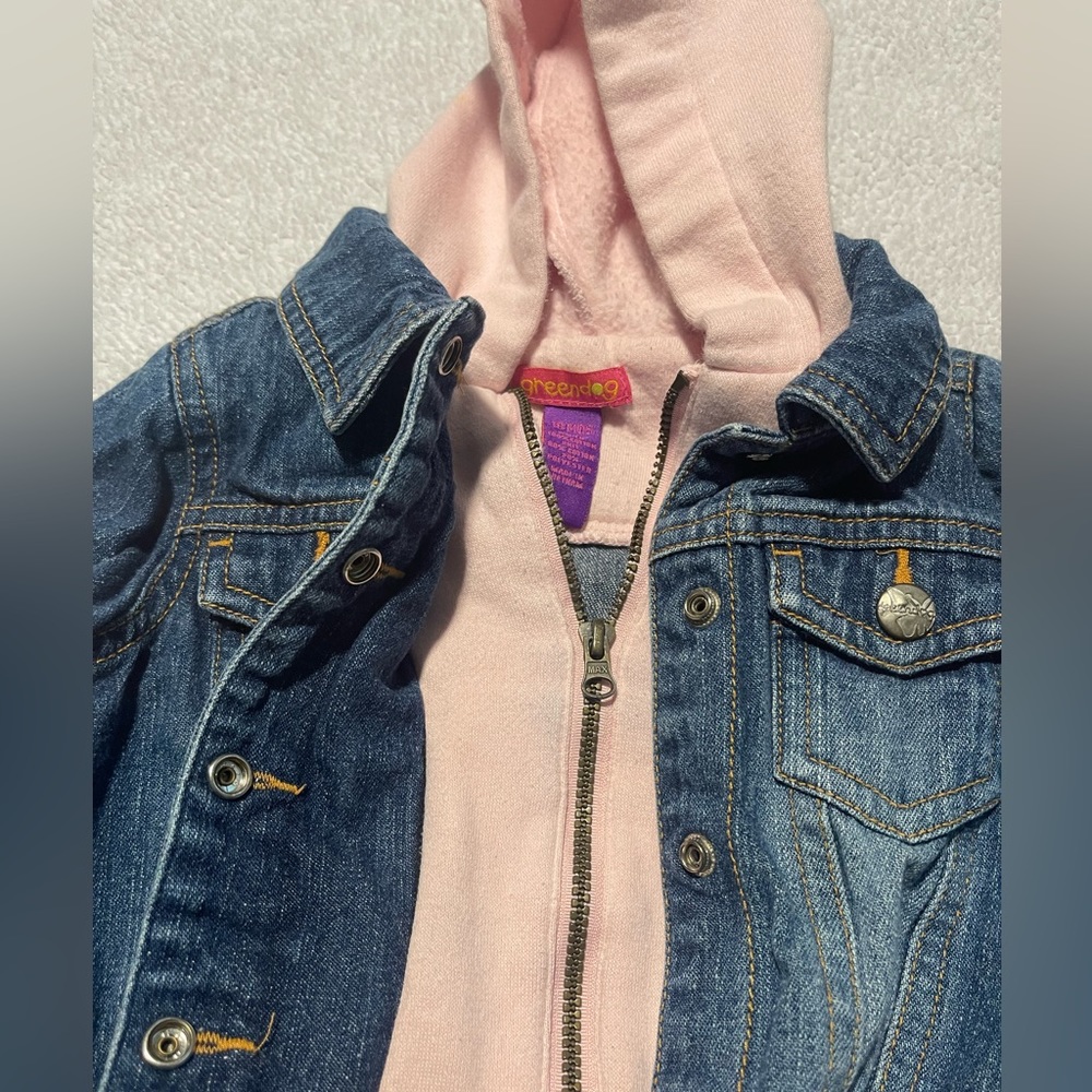 Greendog jean jacket faux-two layer 18 months